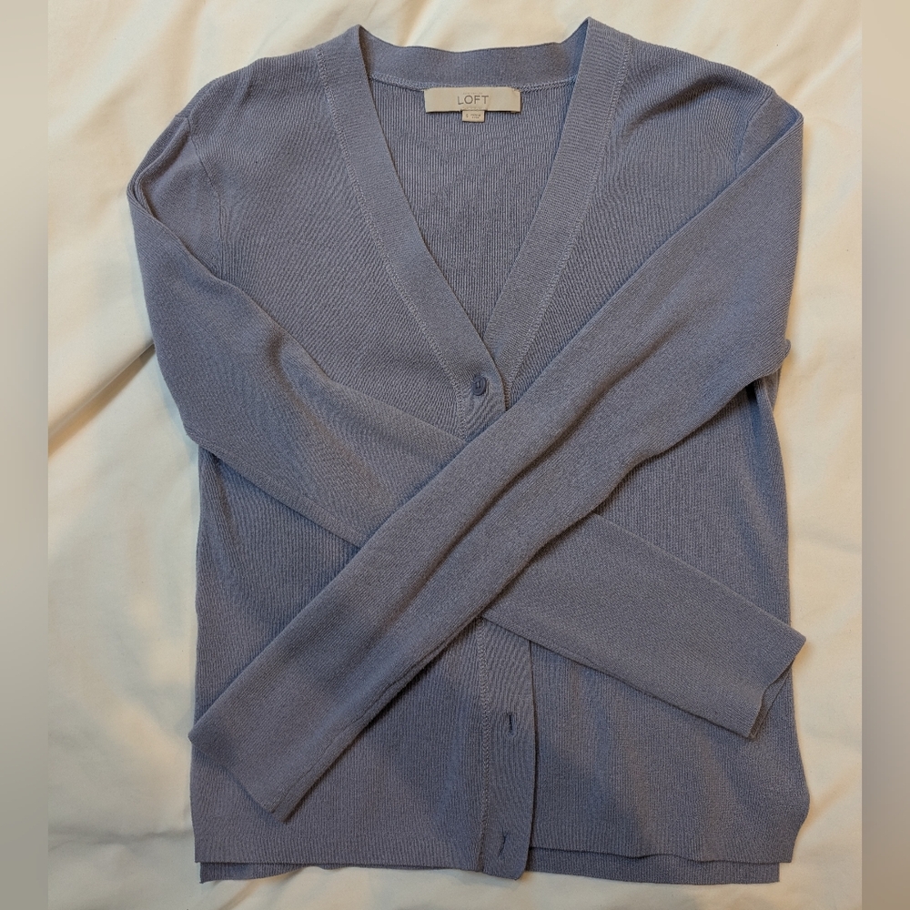 LOFT | Women's Soft Lavender Cardigan